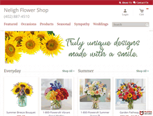 Tablet Screenshot of nelighflowershop.com